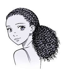 Anime Hair Manga Hair How To Draw Curly Hair Anime Curly Manga Manga Hair Curly Hair Drawing Ponytail Drawing