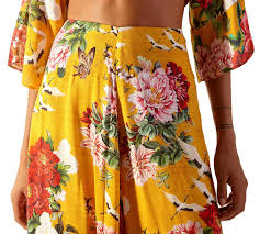 Maybe you would like to learn more about one of these? Pants Yellow Beach Pants In Floral Pattern Calca Xangai