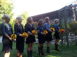 Pin By Jennifer Gartland On We Got Hitched Rustic Bridesmaid Dresses Black Bridesmaid Dresses Dress With Jean Jacket