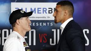 Footy enforcer paul gallen tackles young gun justis huni moments before suffering a crushing tko after taking the 'beating of his life'. Ndrwo8hvqv6izm