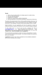 Skills for senior finance officer resume. Acp Ypn On Twitter Job Alert What Sustainable Finance Officer Where Rome Who Legambiente When April 2021 Experience In Finance Economy Analysing Legal Texts Drafting Reports Apply L Barucca Legambiente It Https T Co