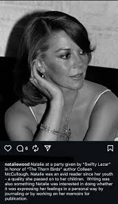 🤗 wtefledbodosand nataliewood "She spoke so honestly in her own words  about her struggle to be a three-dimensional person, to have a great  personal life, to get past her demons, to not