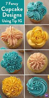 8 Ways To Decorate Cupcakes Using Tip 1g Recipe Fancy Cupcakes Cupcake Designs Cupcake Cakes