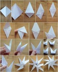 8 Zackige Origami Sterne Aus Papier Falten Anleitung Weihnachtsdeko Basteln Aus Papier Weihnachtsdeko Selber Basteln Weihnachtsdeko Basteln