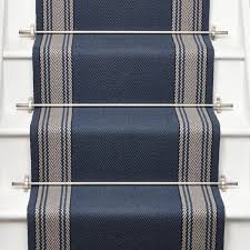 Will cover up to 15 standard stairs edges finished with a striped border. Roger Oates Avon Indigo 85 Cm Stair Runner Width Higherground