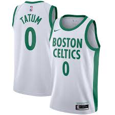 Men's basketball jerseys sleeveless celtics #0 tatum swingman uniform, suitable training and. Men S Boston Celtics Jayson Tatum Nike White 2020 21 Swingman Player Jersey City Edition