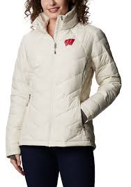 Columbia Women S Wisconsin Badgers White Heavenly Full Zip Jacket Dick S Sporting Goods