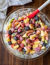 Creamy Fresh Fruit Salad Recipe In 2021 Fruit Salad With Yogurt Healthy Fruit Salad Recipes Fresh Fruit Salad