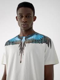 Turquoise Wings T Shirt Marcelo Burlon