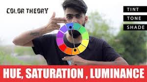 Shades can be quite dramatic and can be overpowering. Color Theory Hue Saturation Luminance Tints Tones And Shades Explained Hindi Youtube