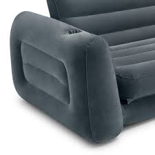 5.0 out of 5 stars works great as a camping/sofa bed by the scottie on june 19, 2018. Intex Queen Size Inflatable Pull Out Sofa Bed Sleep Away Futon Couch Dark Gray Ebay