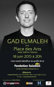 Tf1 proposera ce soir le spectacle papa est en haut, de gad elmaleh en direct du palais des sports de paris. Gad Elmaleh En Spectacle En Juin A Montreal Et Quebec Touki Montreal
