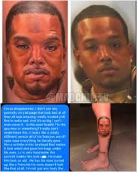 Bhad Bhabie got done filthy with this tat of her baby daddy 😭😭