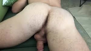 Nice Hairy Butt Massaged and Jerked