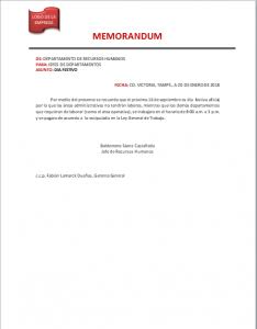 Resultado de imagen para memorandum"