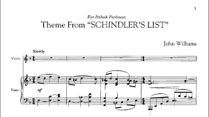 Download and print schindler's list theme piano sheet music by john williams. Schindler S List Piano Accompaniment Violin Duet D Minor Youtube