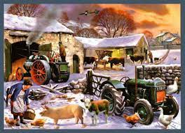 I am committing to hand writing meaningful christmas cards to all of my loved ones this year. Christmas Dinner For The Animals Nostalgic Farm Scene Christmas Card By Kevin Walsh Buy Online