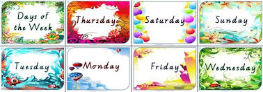 Days Of The Week Classroom Posters Charts Edgalaxy