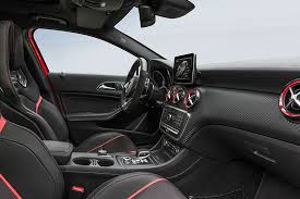One of the most notable changes in the interior is the new steering wheel. 2016 Mercedes Benz A Class Amg A45 Benz A Class A Class Amg Benz