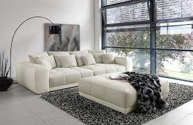 Hast du etwas mehr platz, kannst du die sofas auch mit anderen sitzmöbeln wie hockern und sesseln zu einer sitzgruppe arrangieren. Big Sofa Moldau In Beige Weiss Von Jockenhofer Mobel Letz Ihr Online Shop