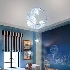 Allomn Led Pendelleuchte Deckenleuchte Fairy Lampe Mond Und Sterne Pendelleuchte Schlafzimmer Kronleucht In 2020 Kronleuchter Schlafzimmer Haus Deko Led Pendelleuchte