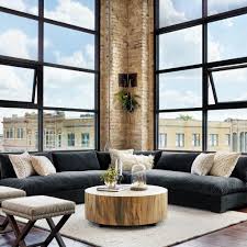 Hudson Round Coffee Table Modern Loft Apartment Modern House Design Loft Design