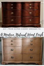Cherry Dresser Makeover To Natural Wood Finish Forrester Home Wood Furniture Diy Natural Wood Furniture Cherry Furniture