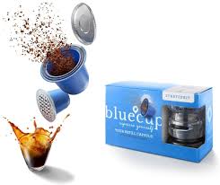 Amazon.com: BLUECUP Starter Pack, Reusable Coffee Capsules, Refillable Pods  compatible with Nespresso Machines (Original line), Durable [2 reusable  capsules + 100 lids + 1 pod sealer + 1 spoon]…: Home & Kitchen