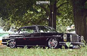 Sourkrauts Mercedes W114 Coupe Slammed And On Fuchs Alloys Lots Of Swagger Mercedes W114 Classic Mercedes Mercedes