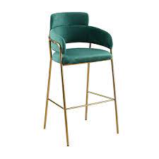 Less formal than dining room chairs, bar stools are the perfect addition to entertaining in the modern home. Modern Luxury Green Velvet High Bar Stool Kitchen Bar Counter Stools With Back Buy Bar Stools Modern Bar Stools With Back Glass Bar Stools Product On Alibaba Com