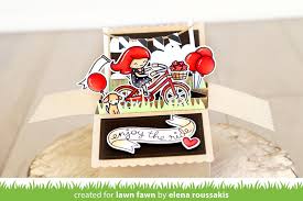 You've seen the tutorial, now you try it! Lawn Fawn Die Scalloped Box Card Pop Up