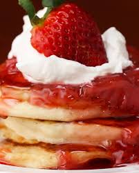 Will be making it again! Make Your Mom Strawberry Shortcake Pancakes For Breakfast In Bed On Mother S Day