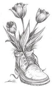 48 Amazing And Creative Drawing Ideas Pencil Drawings Of Flowers Flower Sketches Art Drawings Sketches