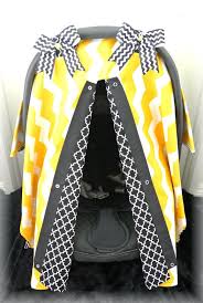 Car Seat Canopy Car Seat Cover Yellow Black By Jaydenandolivia 35 99 Great Color Pattern Combo Twin Baby Girls Carseat Cover Baby Car Seats