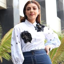 Kajal aggarwal at mosagallu movie interview hd photo gallery. Actress Kajal Aggarwal Denim Suit Pics