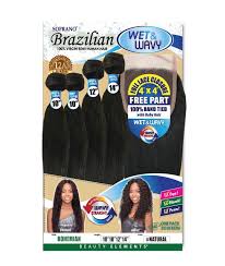 Bijoux hair collection offers the best in braiding, weaving and wigs. Bijoux Hair Soprano Brazilian Wet Wavy 4 Bundles 4x4 Closure Boh Super Sisters Beauty