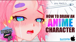 We more than often see the light coming from above us (sun), so it's the easiest to go with that. How To Draw An Anime Character Just For Chill Bluesssatan Ipad Pro Procreate Youtube