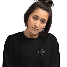 Om Sweater, Yoga Outfit, Spiritual Sweater, Relaxation Clothing, Meditation  Sweater Gift Sweatshirt, Hippie Sweatshirt