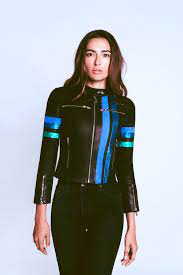 The Asti The Mighty Company Leather Racer Jacket Leather Jacket With Hood Activewear Fashion Casual Street Style