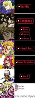 the jojo villain chart fixed shitpostcrusaders