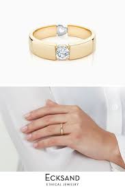 Diamond Wedding Ring With Gold Heart Yellow Gold Diamond Wedding Band Yellow Gold Wedding Ring Diamond Wedding