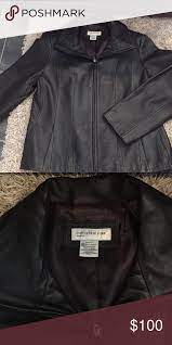 Gently Worn Jones New York Genuine Leather Jacket Beautiful Brown Leather Jacket Jones New York Jackets Coats Leather Jacket Genuine Leather Jackets Jackets