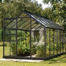 Serre En Verre Trempe 3mm Allium Venus 7 40 M Anthracite 795276 Serre Jardin Serre En Verre Et Jardins