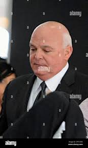 Former Melrose Park, Ill., police chief Vito Scavo, convicted of  racketeering, extortion and other offenses, arrives for sentencing at the  federal building in Chicago