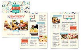 Increase brand awareness with custom brochures. Food Restaurant Marketing Menus Brochures Flyers