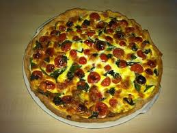 Gruyere Poivre Oeuf Creme Fraiche Lait Mozzarella Pate Brisee Tomate Cerise Basilic Quiche Tomate Mozzarella Quiche Tomate Recettes De Cuisine