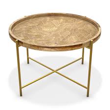 Explore 900 listings for coffee table legs uk at best prices. Round Wooden Coffee Table With Gold Metal Legs Elis Furniture123