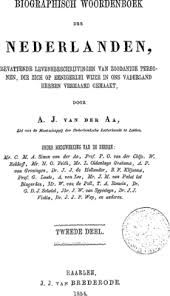 Dirk Barendsen], Biographisch woordenboek der Nederlanden. Deel 2. Eerste  en tweede stuk., A.J. van der Aa