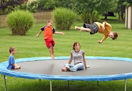 Most outdoor trampolines for children can hold only 200 pounds or less. What Can I Use To Hold A Trampoline Down Why Does It Matter Outdoor Diversions