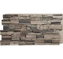 Ekena Millwork 48.625-in x 24.75-in Cascade Stacked Stone 8 Square feet  Smokey Ridge Faux stone veneer